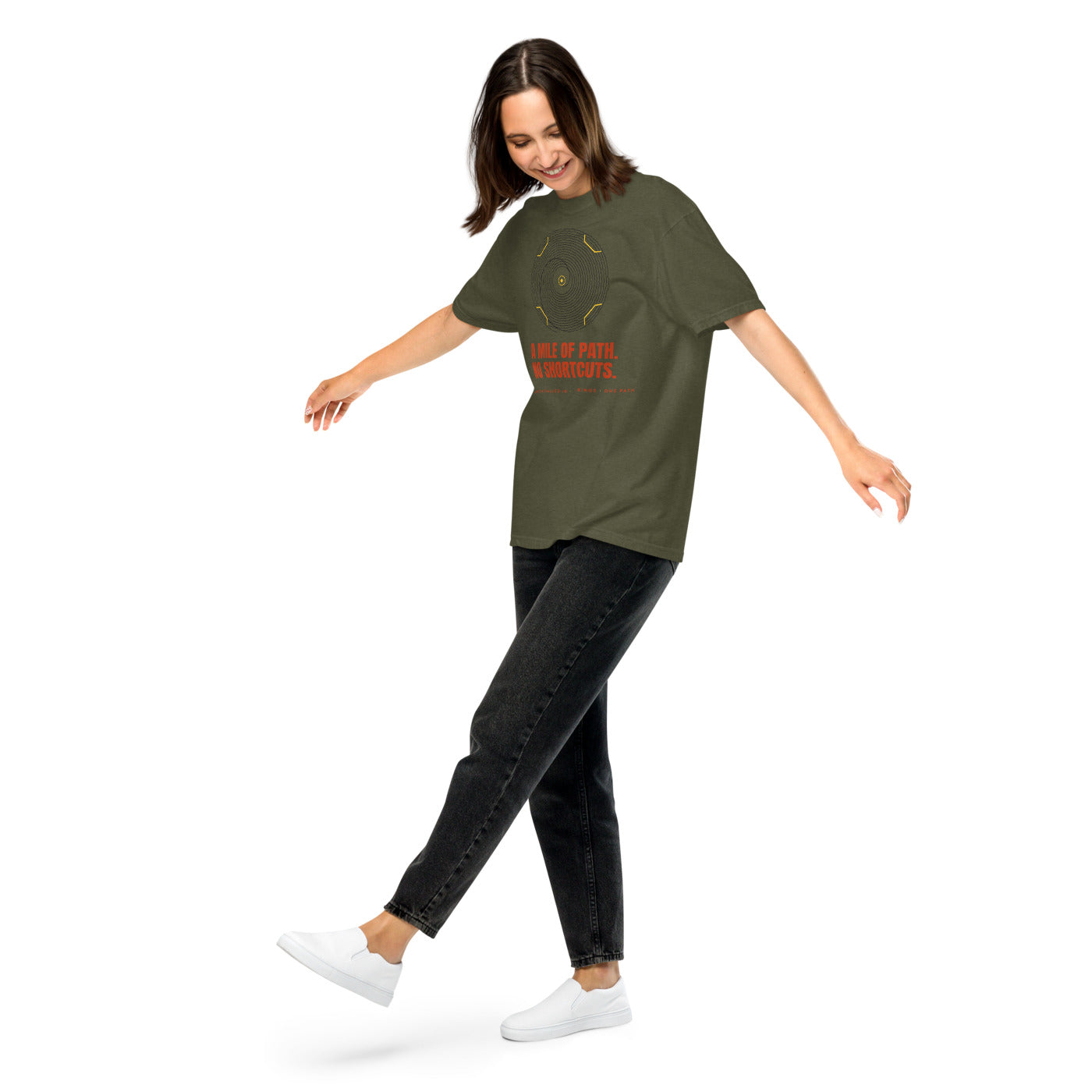 WALLED IN 'NO SHORTCUTS' Tee