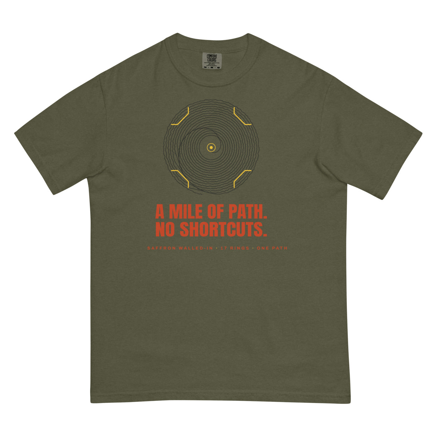 WALLED IN 'NO SHORTCUTS' Tee