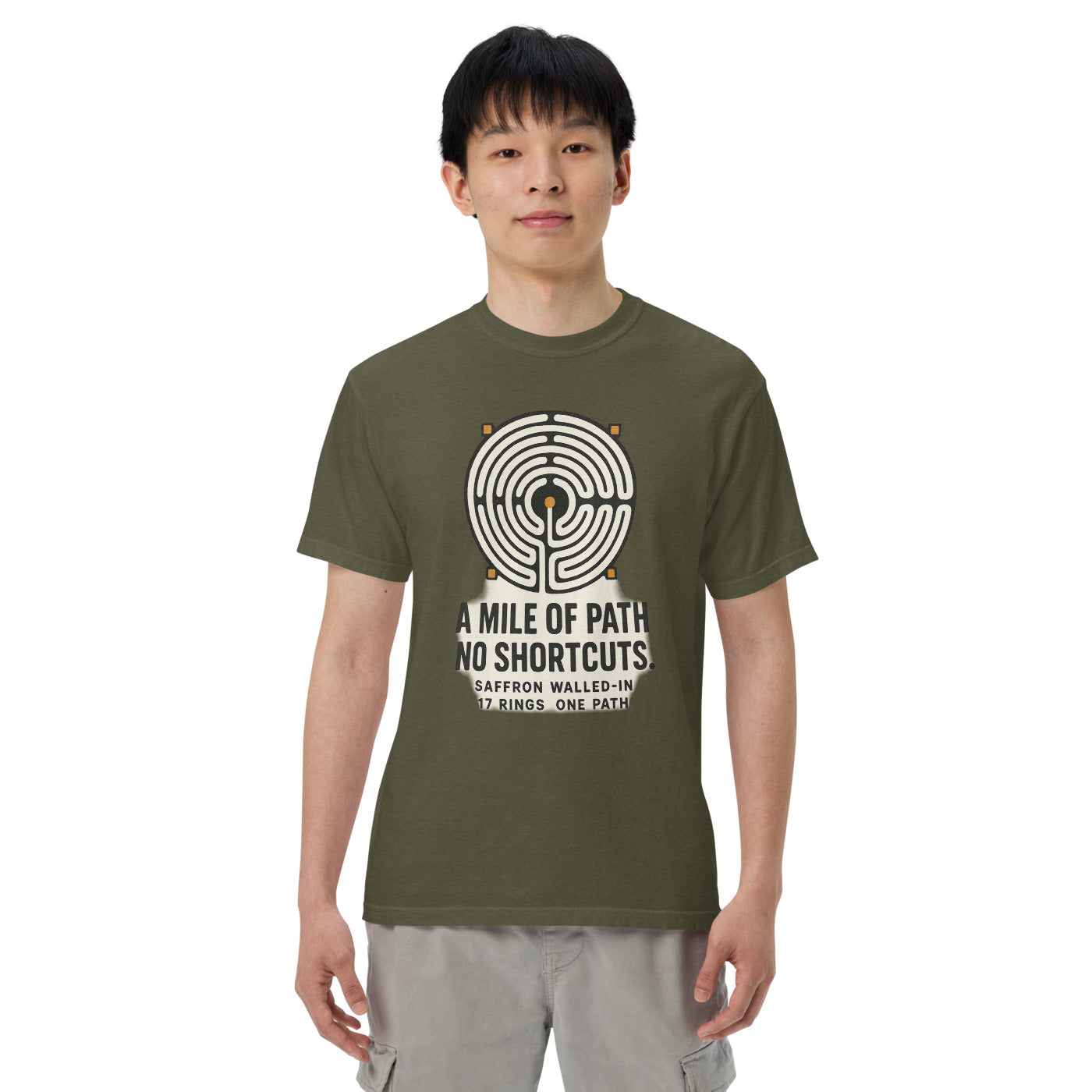 WALLED IN 'NO SHORTCUTS' Tee